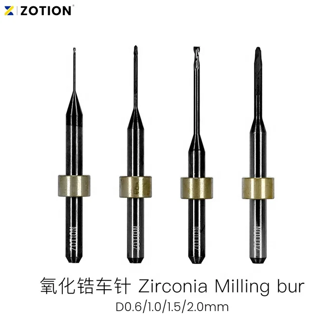 zirconia ceramic denture burs of dental milling machine for cad cam system