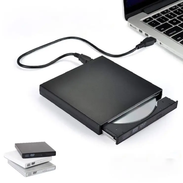 Factory selling external CD DVD RW Rom Drive Rewriter Burner Writer Slim Portable Optical Drive