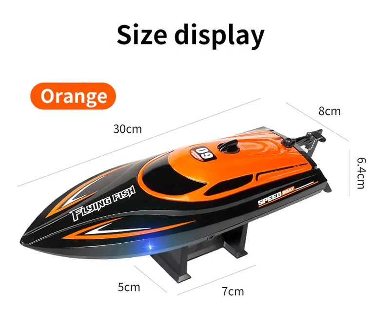 RC ship spe RC Racing Boat Yacht Strong Power 2.4G 20KM/H Self-Righting Speed Boat with LED Light