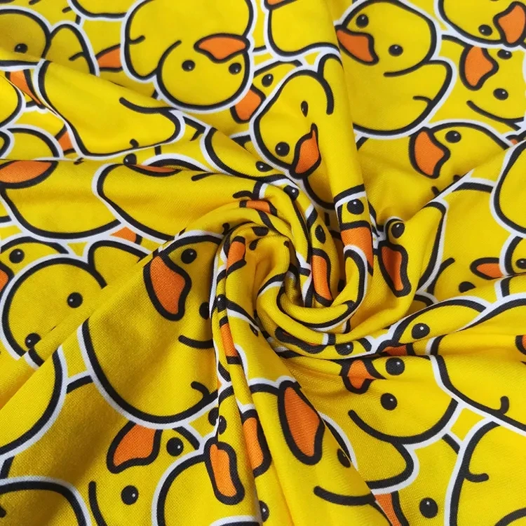 Custom Digital Printed DBP Double Brushed Polyester Fabric for Garment and Dress