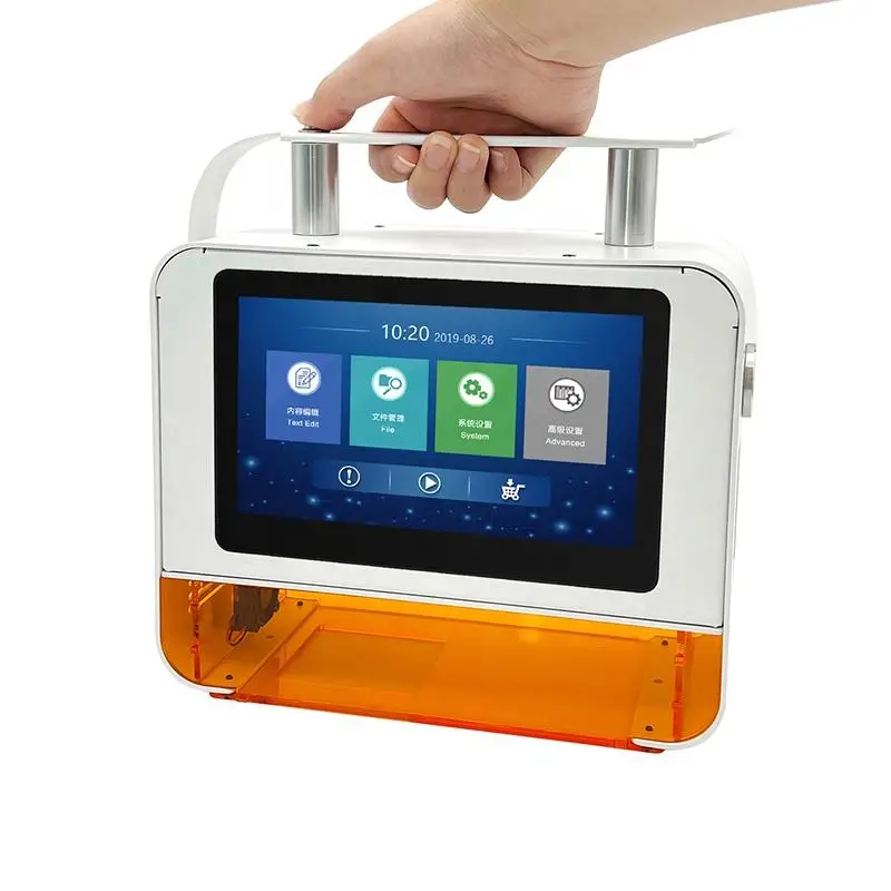 Mini Marker Printer 20W 30W 50W Handheld Fiber Laser Marking Machine For Tires Hubs Engraving