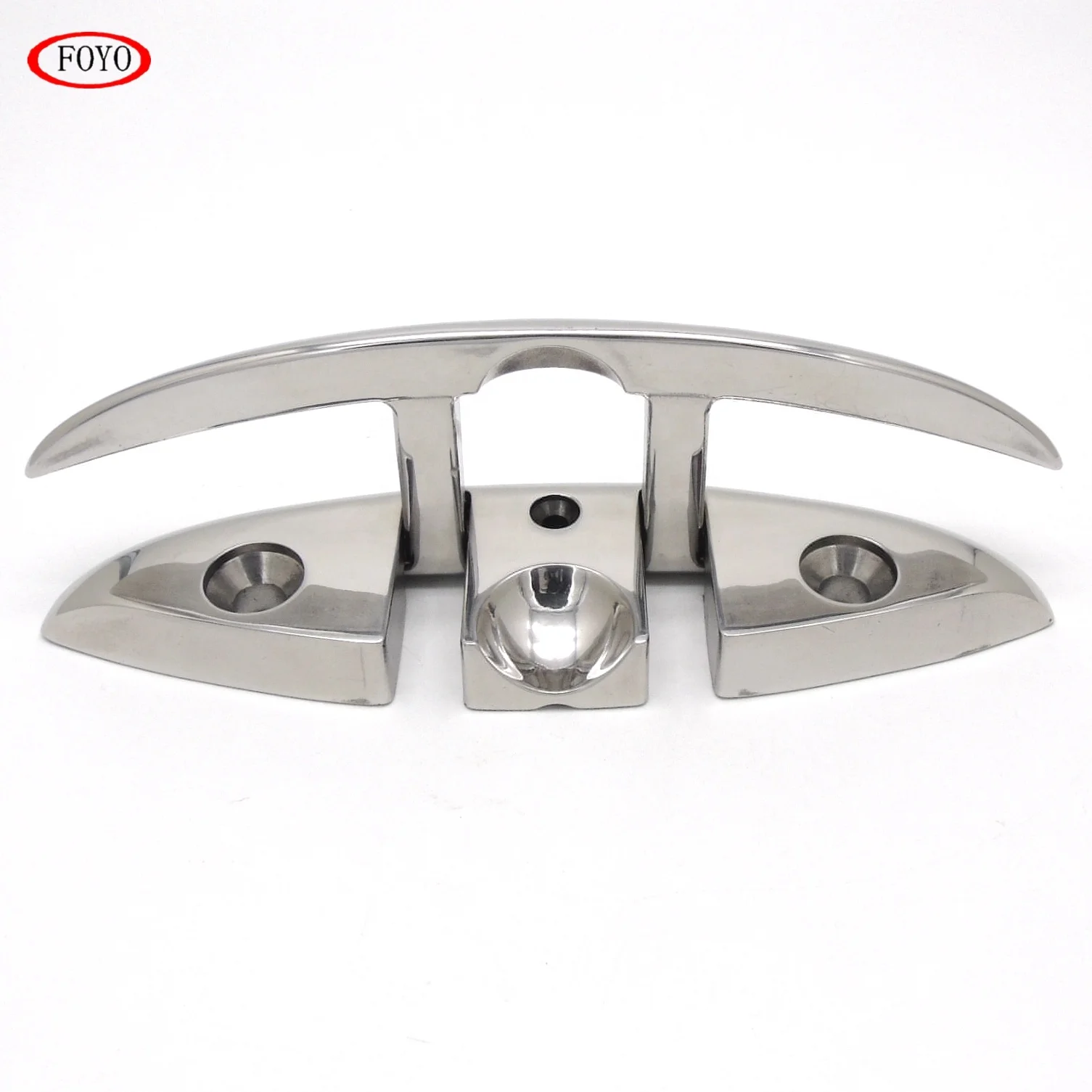 Foyo Brand hot sale boat cleat 6' 316 stainless steel marine pull up folding cleat for ship