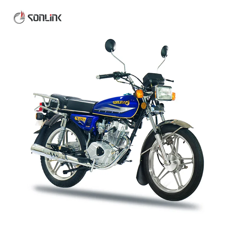 Sonlink Classic Design  Motorcycle Engine 125cc 4 Stroke Longer Saddle CG125 Streetbike