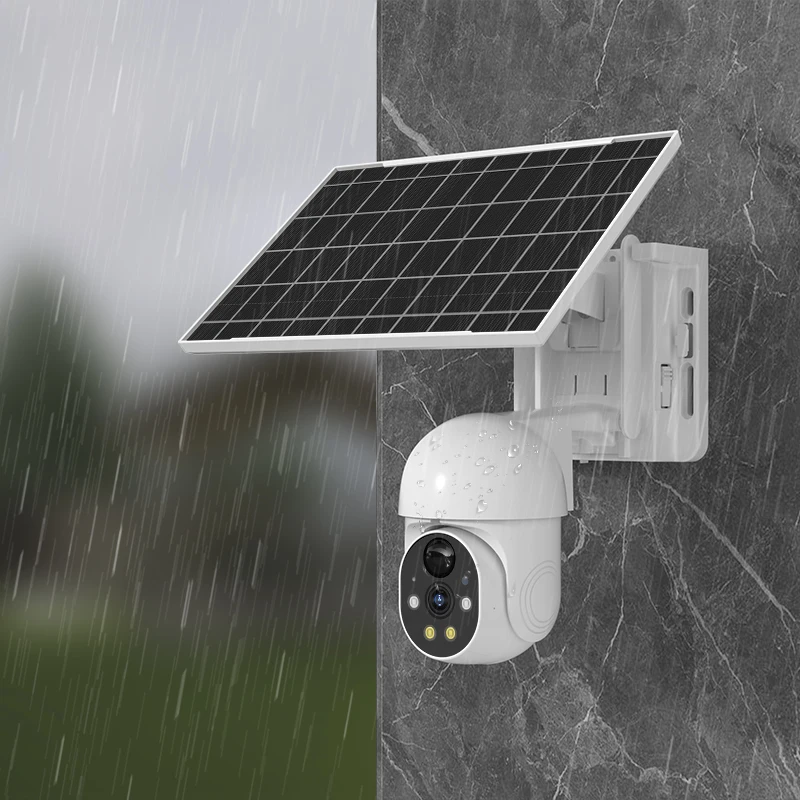 CP SE Hot selling phone connect 7W solar panel 18650 replaceable battery Low power consumption wifi solar outdoor camera