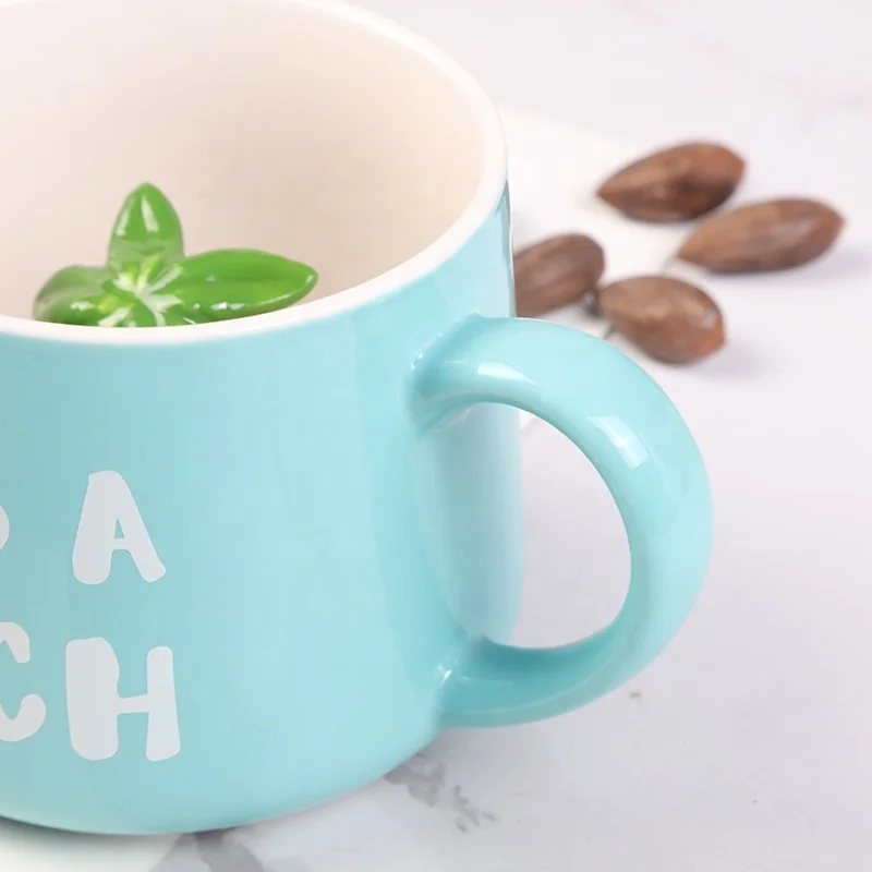 3D Coffee Mug Ceramics Figurine Mug Cute Animal Inside Cup Cartoon Customization Travel Mugs American Style Hand Painting Glossy