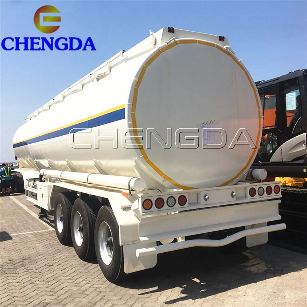 50000L Aluminum Alloy Tank Semi-Trailer 3 Axle Fuel Tanker