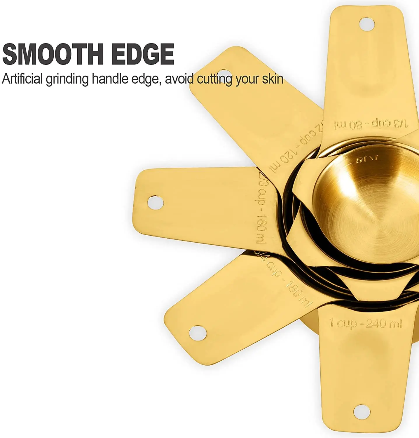 KLP espresso Cups and Spoons tea Set 18/8 Stainless Steel bee measuring spoon