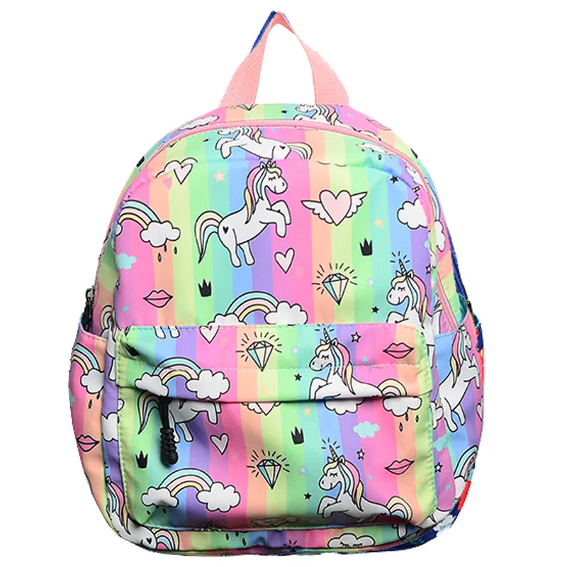Cute Sesame Street Girls School Backpack Dinosaur Boys SchoolBag 2023 Waterproof Flower Print Customized Logo