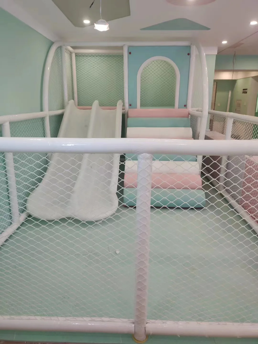 10 sqm Sweet style indoor and outdoor commercial slides  soft play equipment kids indoor playground for children