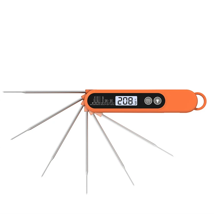 Digital Instant Read Meat Thermometer Household Waterproof Kitchen Food Cooking Oven BBQ Thermometer with Backlight LCD