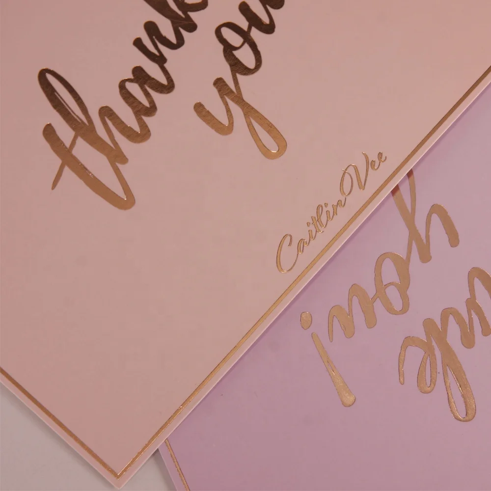 Rose Gold Thank You Card