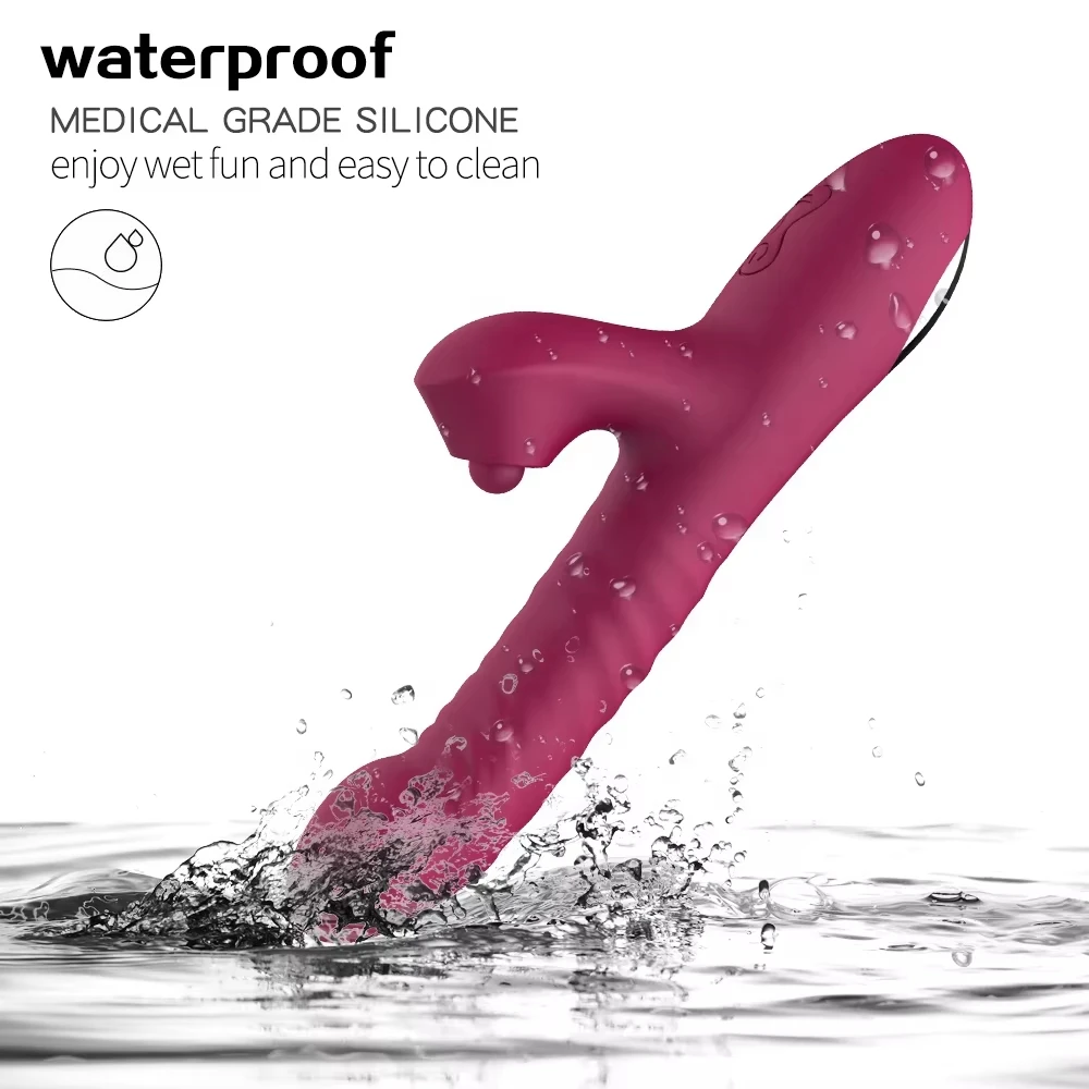 10 Telescopic vibration Dildo clitoral tapping vibration female adult toy clitoral stimulation excitement sex toys for women