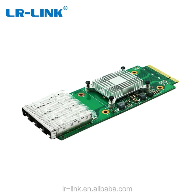 LR-LINK LREM7100PF-4SFP + PCIe v3.0 x8 Quad порты мезонин приёмопередатчик типа SFP 10G 4*10G Ethernet сетевой модуль