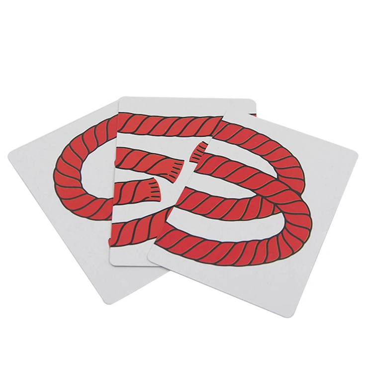 Close Up Magic Card Trick Small Size Cool Three Rope Illusion Cards for Magician JM-173