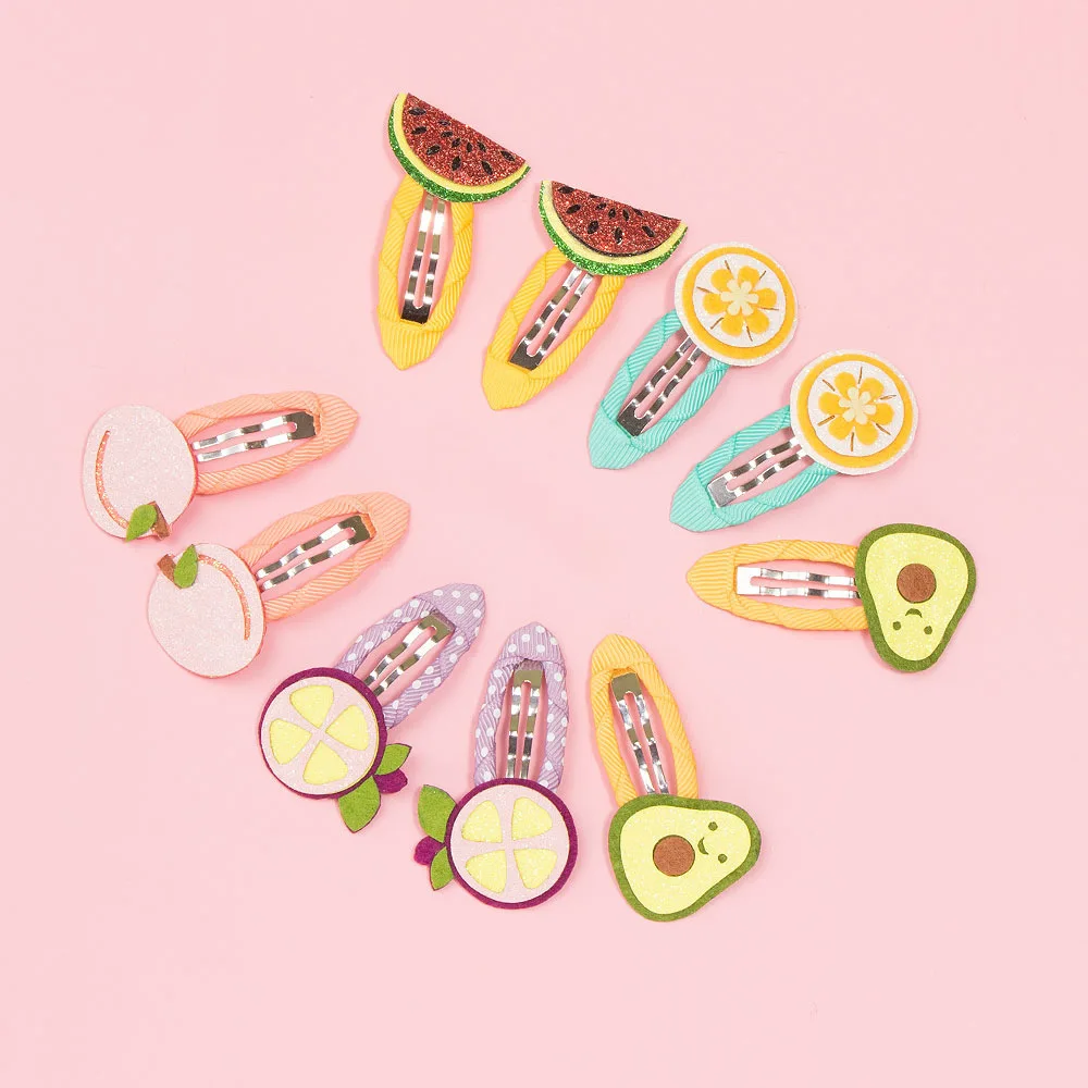 Wholesale Fashion Bird Fruit Crab Flower Bear Rabbit Elephant Shell Girl Hair Clip Accessories