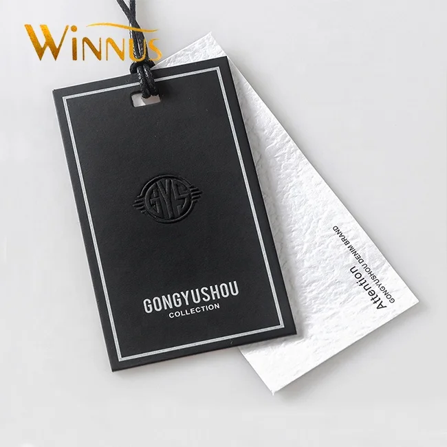 custom fashion swing ticket handbag paper hangtags wedding dress gloves bikini hang tag for swimwear underwear caps hat