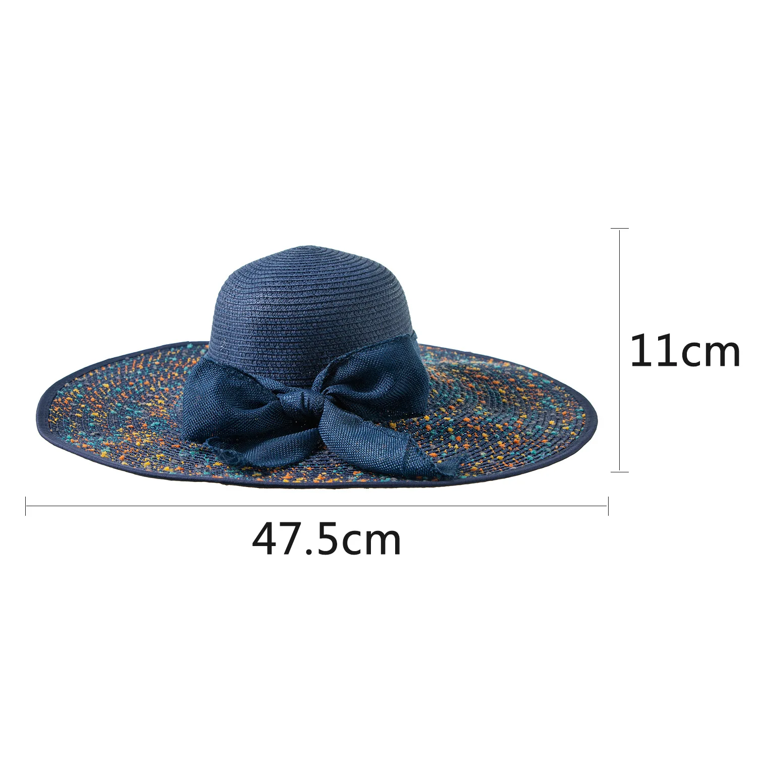 2021 Newest Summer Large Brim Straw Hat Women Bowknot Wide Brimmed Panama Hat INS Hot Outdoor Beach Sun Hat Oversize Cap