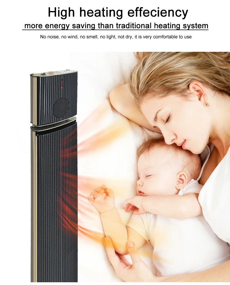 JHheatsup hot sale 2.4KW Room Alloy Waterproof Thermostat patio warm wireless speaker music play Electric Far Infrared Heater