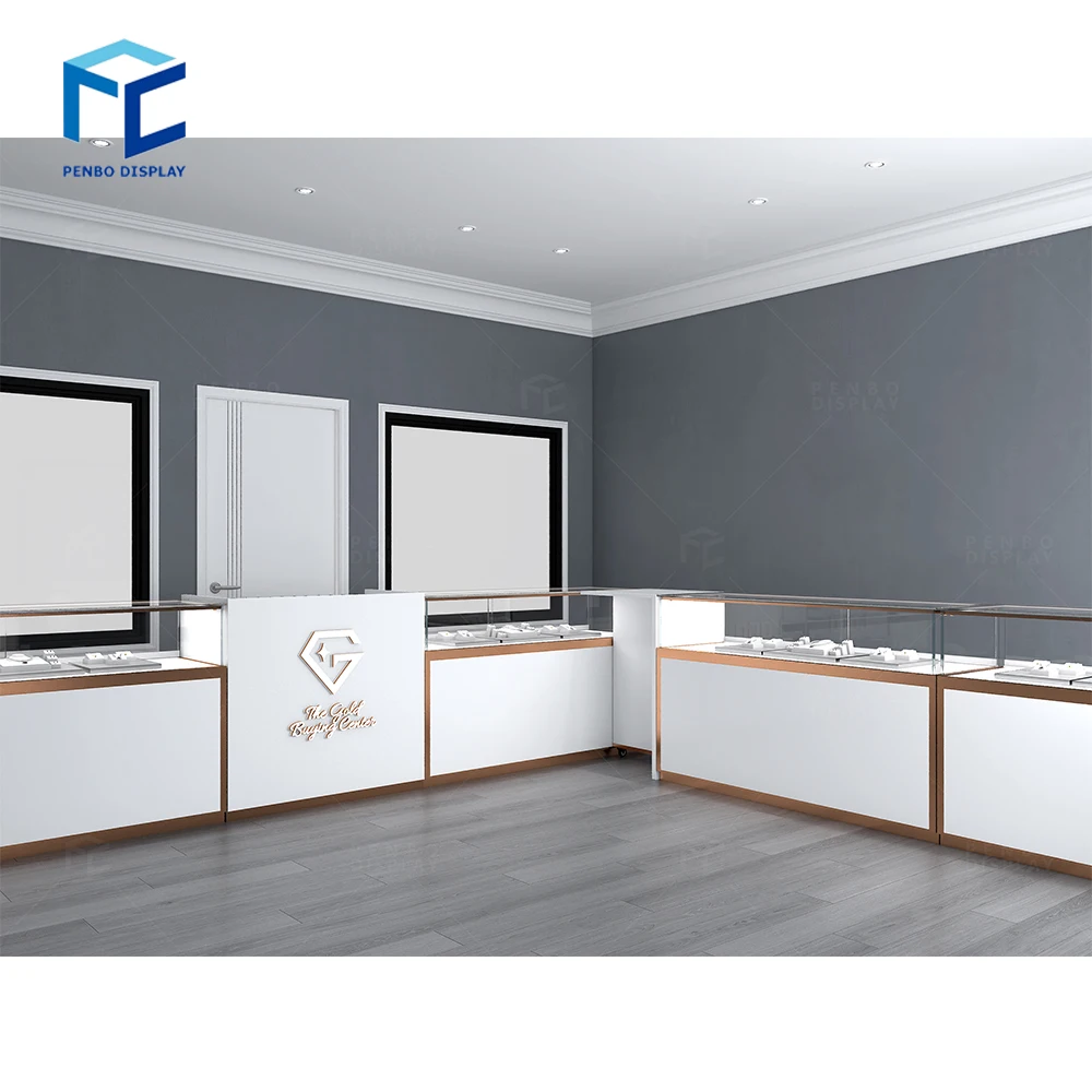 Modern Shopping Mall Jewelry Kiosk Jewelry Shop Showcase Jewelry Shop Furnitures Decoration Display Cabinet Design