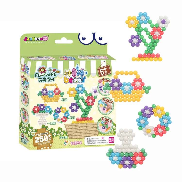 
JanDoon Manufacturer Beginner Series Educational Puzzle DIY Art Craft Aqua Fused Beads Kits for Kids 