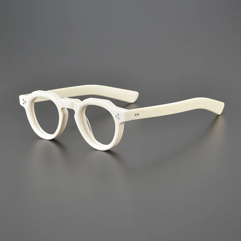 Thick acetate frame white transparent orange acetate plate glasses frame thick repeating ancient tortoise shell glasses frame