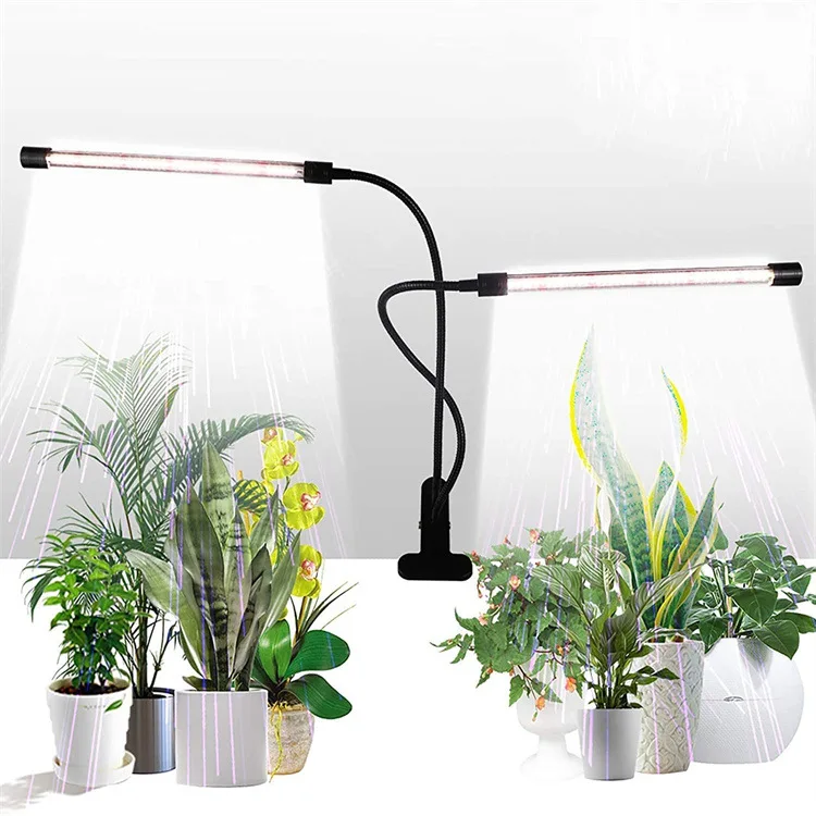 Plant lamp full spectrum 1-5 head clip type succulent coloring cycle timing dimming red and blue light fill LED