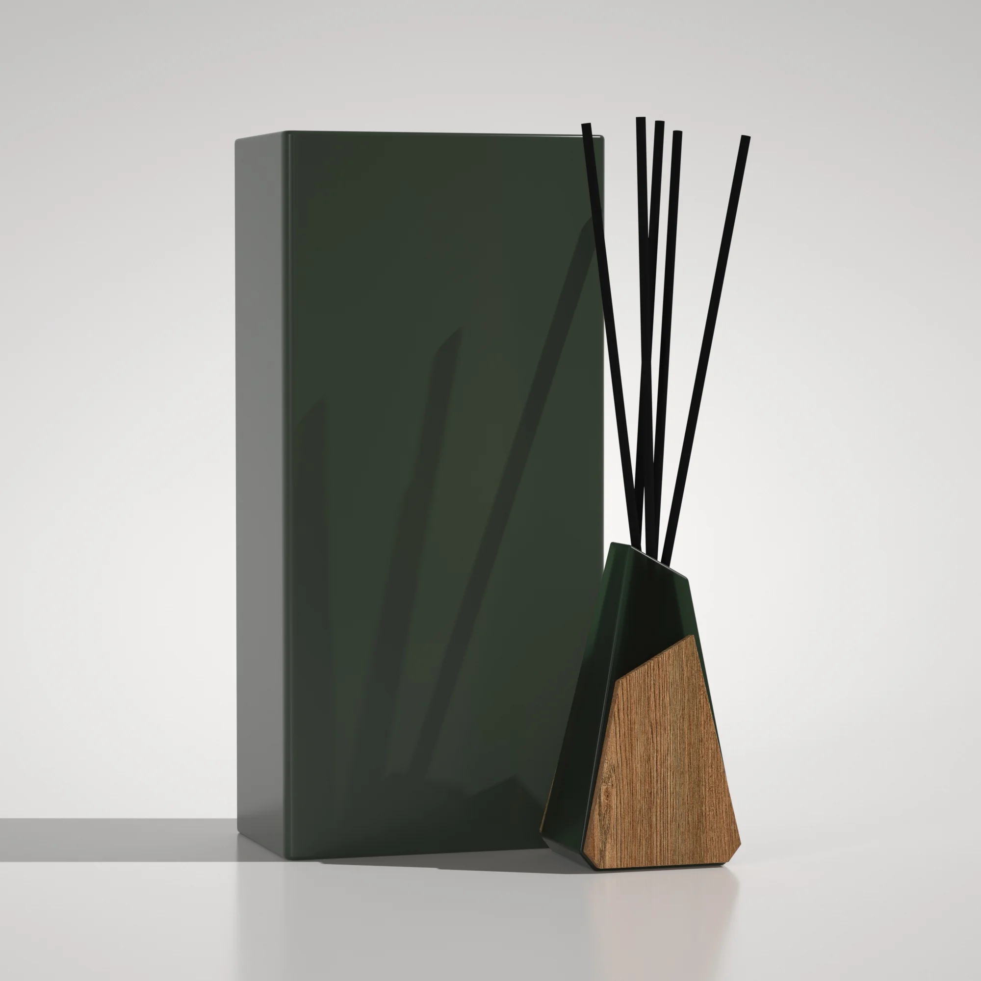 New Original Custom 300ml Glass Scent Aroma Diffuser Reed Bottle Brown Matte with Stick for Home Decor