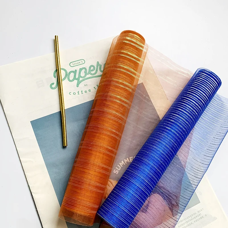 
Cheap Gold Glitter Wedding Organza Roll Disposable Tablecloth Roll 