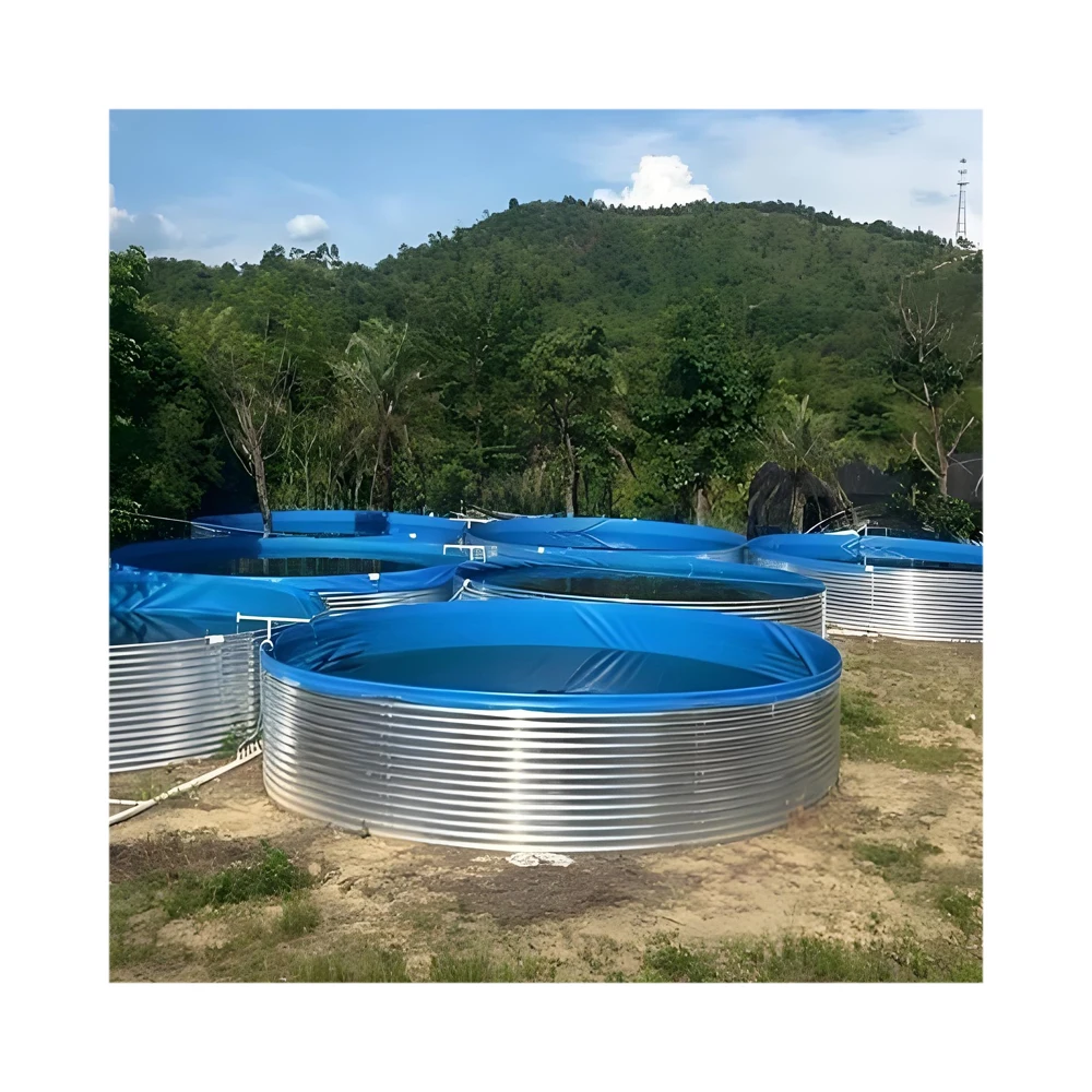Steel Water Storage Tank Round Reservoir Stock Water /Pond Galvanized Biofloc /Fish farming tank water tank storage