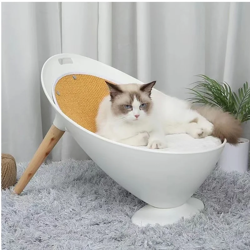 Hot Selling Large Space Wooden Sleeping Waterproof Pet Accessories Large Cat Beds