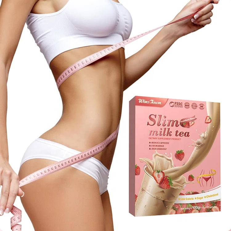 Y20 Factory OEM 14 days 28 day belly beauty body strawberry fruit flavored milk tea milkshake