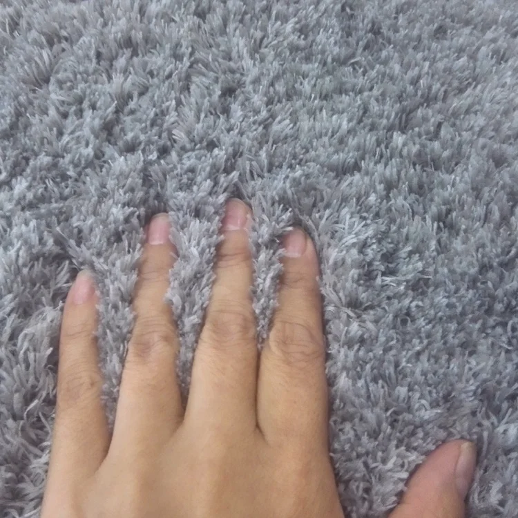 JACKSON wholesale handmade polyester plain fashion cheap long hair plush fancy shaggy carpet