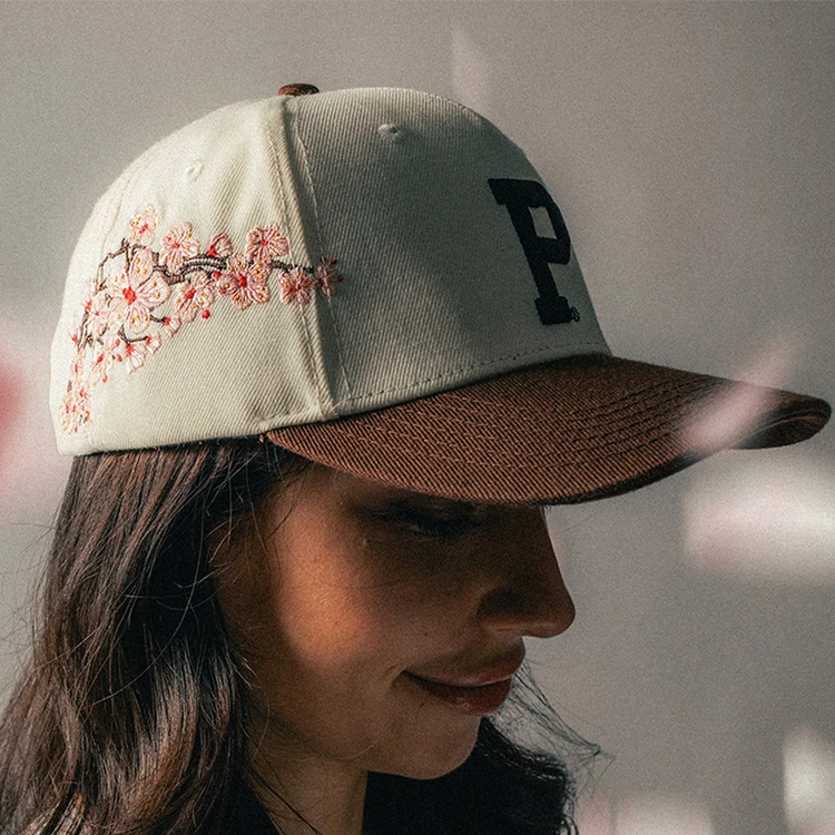 Factory Custom 3d Embroidered Logo High Quality Gorras 5 Panel Original Hat Two Tone Sport Baseball Cap For Men