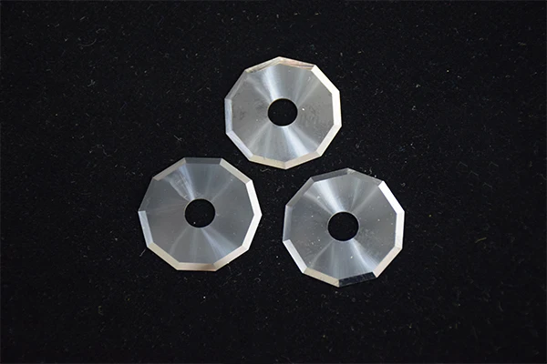 High Precision Digital Cutter Machine Blade 47*8.0.63 Tungsten Carbide Circular Decagonal Hexagonal Blade Customized