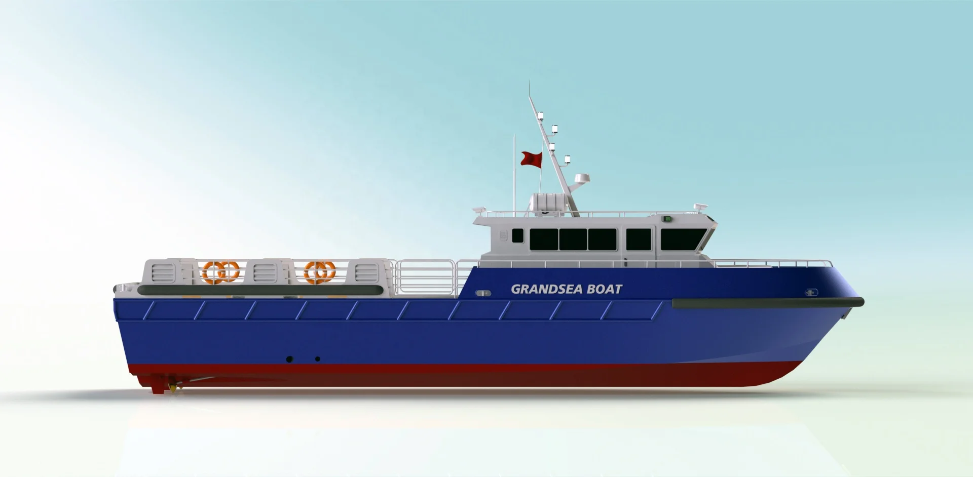  Морской Алюминиевый морской скоростной лодка Grandsea 22 м для продажи в