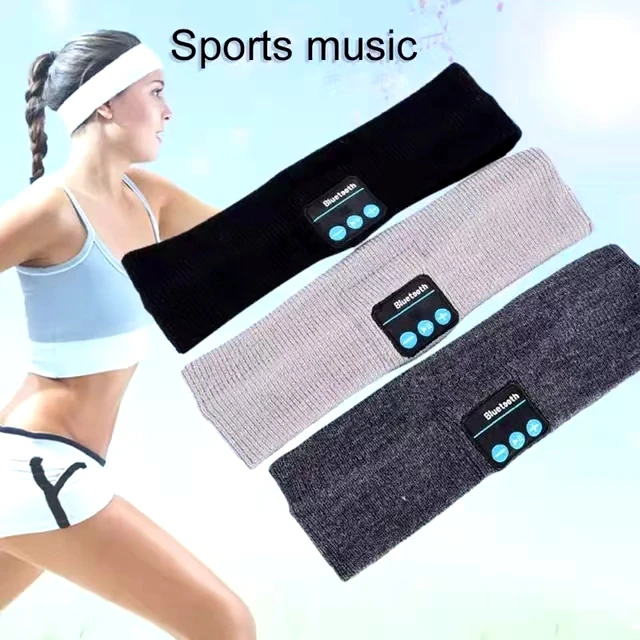 
2020New High Quality wireless music headband yoga hair band knitted sleep headdress earphone speaker earphone Hands-free Sport 