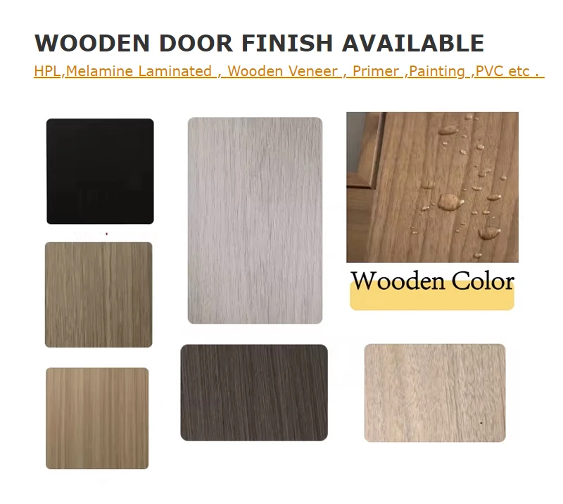 DERCHI American fire rated Flush Door apartment internal room  fireproof interior wooden doors hotel slab doors for houses