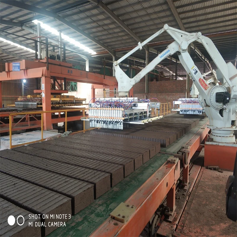 New Condition Clay Brick Block Stacker Palletizer Equipment Stone Robot with Clamping Arm