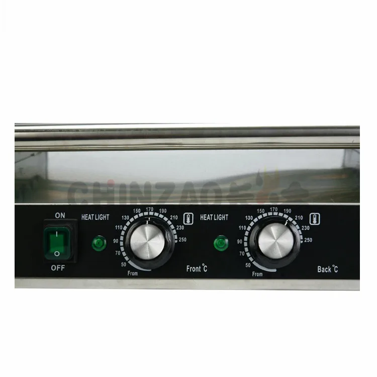 Large Size Stainless Steel 11 Roller Commercial Electric Hot Dog Roller Grill Hot Dog Sausage Grill Snack Food Machine