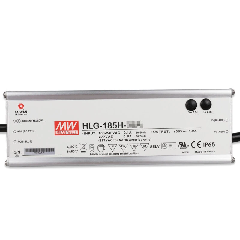 Горячая Распродажа Новый и оригинальный Meanwell HLG-185H серии HLG-185H-36A HLG-185H-36B HLG-185H-36AB Подача питания светодиоидному драйверу