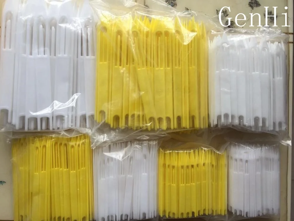 Hard plastic fishing line needle hook fishing equipment yellow repair fishing net needle hook