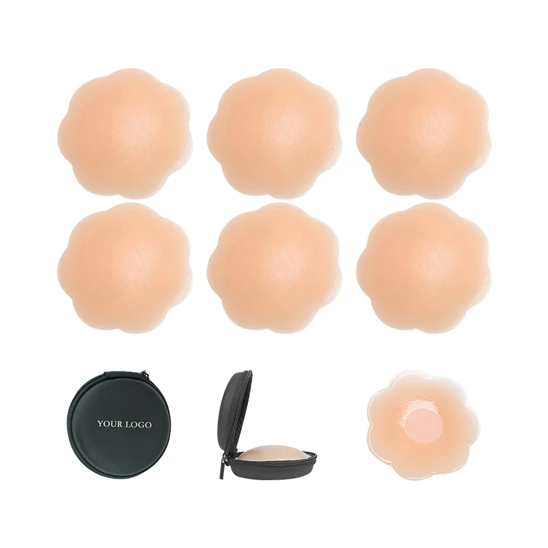 INVISFEEL High Quality 6.5cm matte Nipple Cover Medical Grade Silicone  cakes Nipple Cover Push-Up Thin Nipple Cover