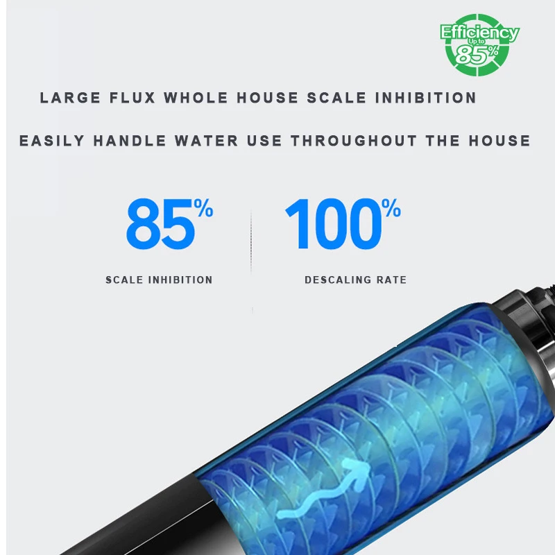 Large Flow Household Water Softener Central Anti-scaling Filter with Micro-Current Descaling Pipeline