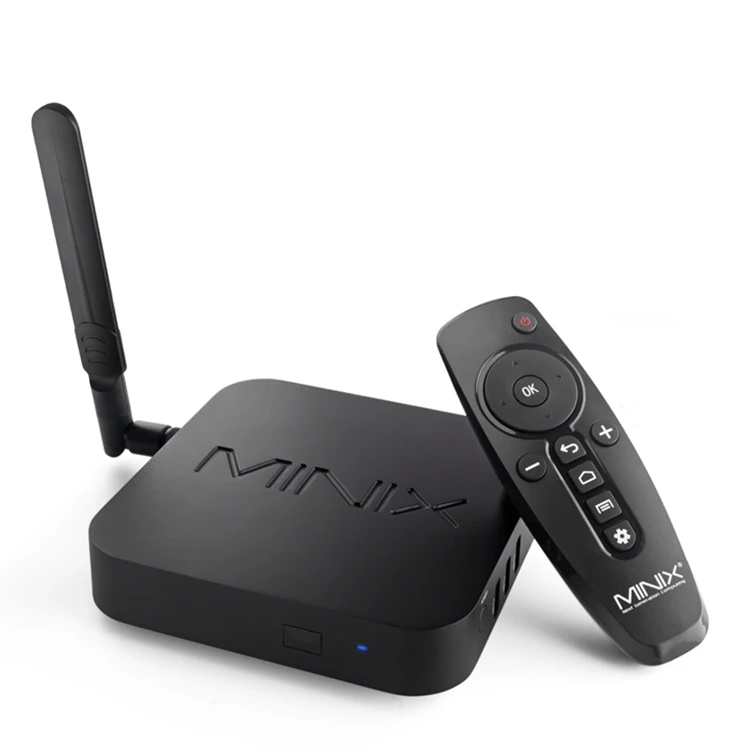 Онлайн встречи с помощью ТВ приставка Minix NEO U22-XJ Android 9 с внешней антенной Wi-Fi 4 Гб ОЗУ Восьмиядерный Декодер каналов кабельного телевидения телевизионная приставка Minix U22