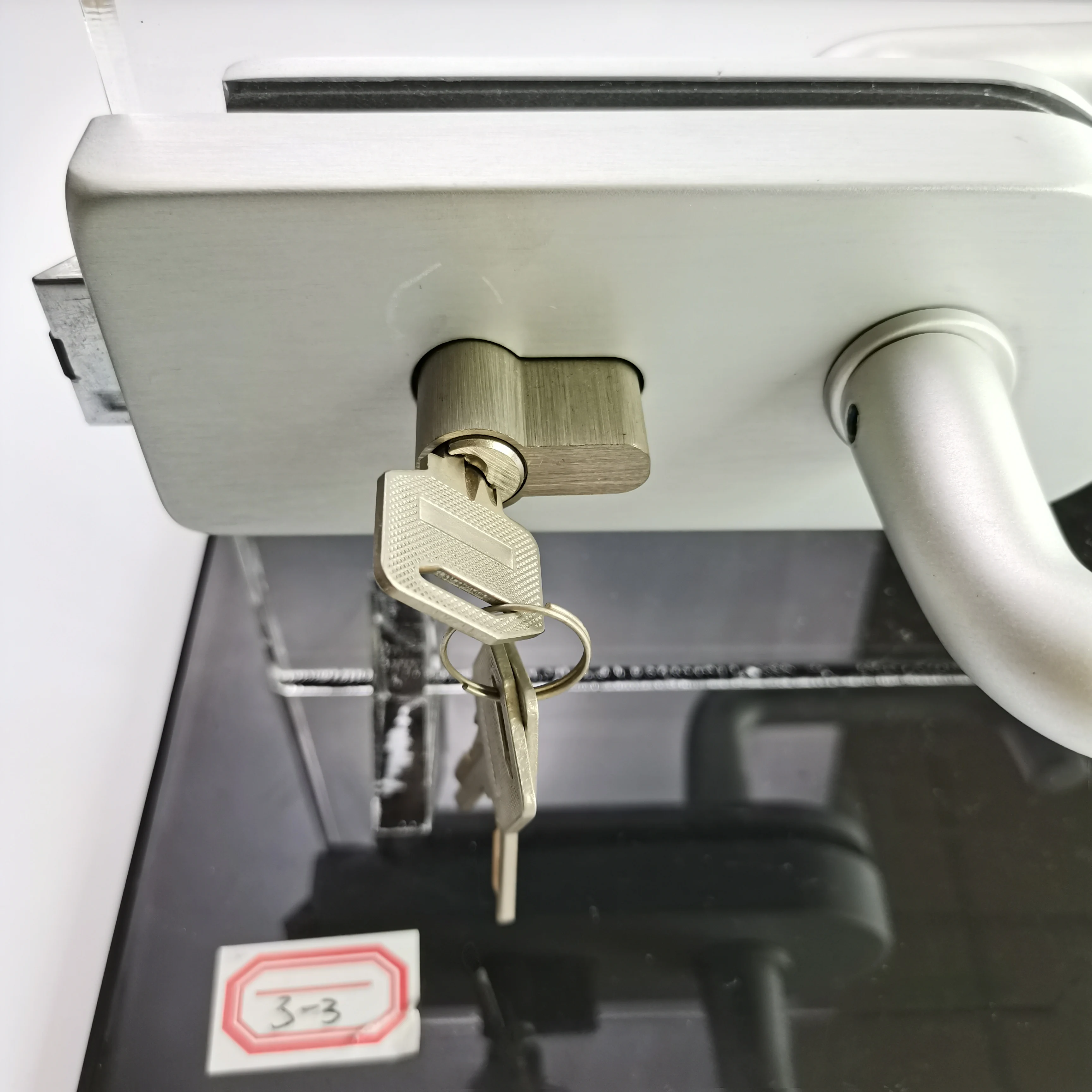Manufactory Wholesale Swing Glass Door Lock Handle Lock Aluminium Door Lock Set