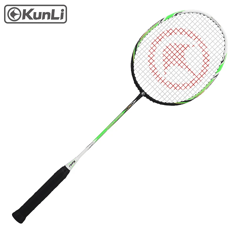 Ракетки для бадминтона KUNLI G2000/30000 из алюминия и углерода, ракетки для бадминтона для тренировок, 2 шт.