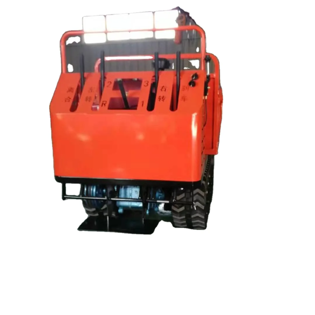 2 ton Small mountain crawler dump truck Crawler Carrier Orchard Machine Rubber Track Transporter