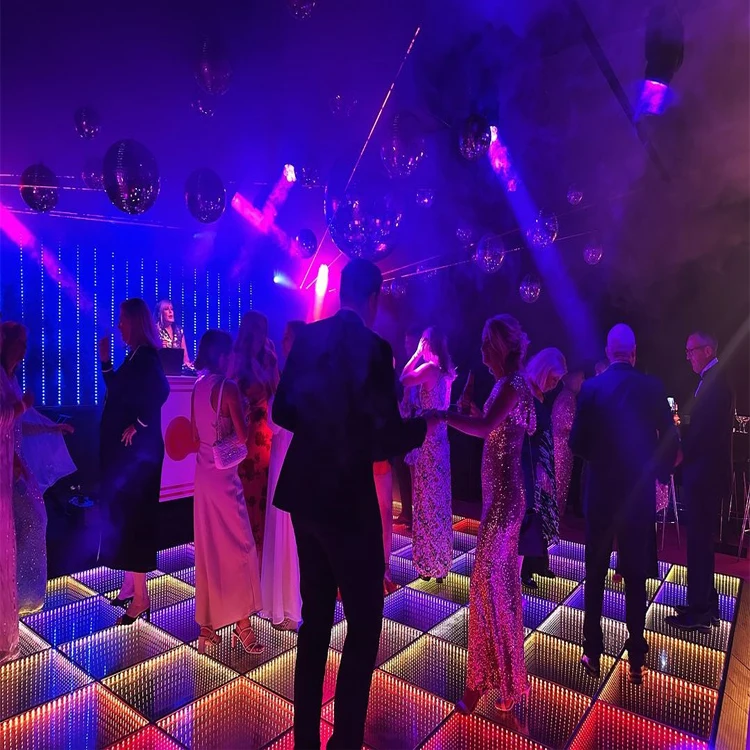 High Quality MIX color 2*8m   Banquet danced floor led acrylic dance floor LED dance floor