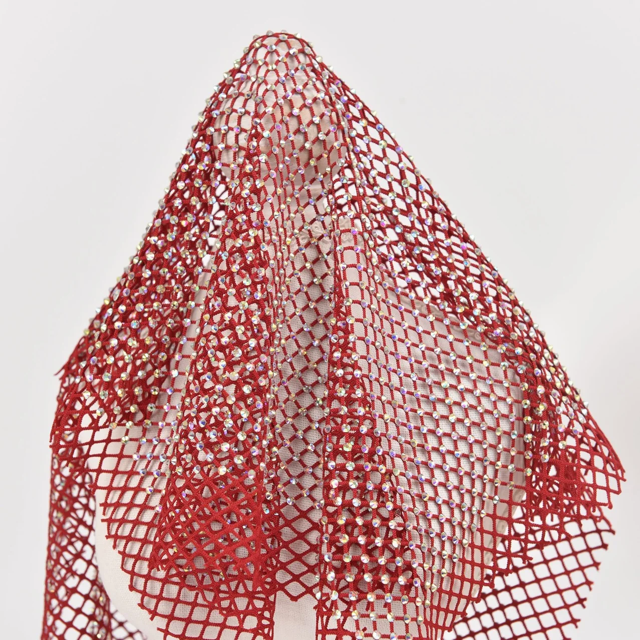 Decorative Hotfix Rhinestone Mesh Fabric For Dress Bag Shoes