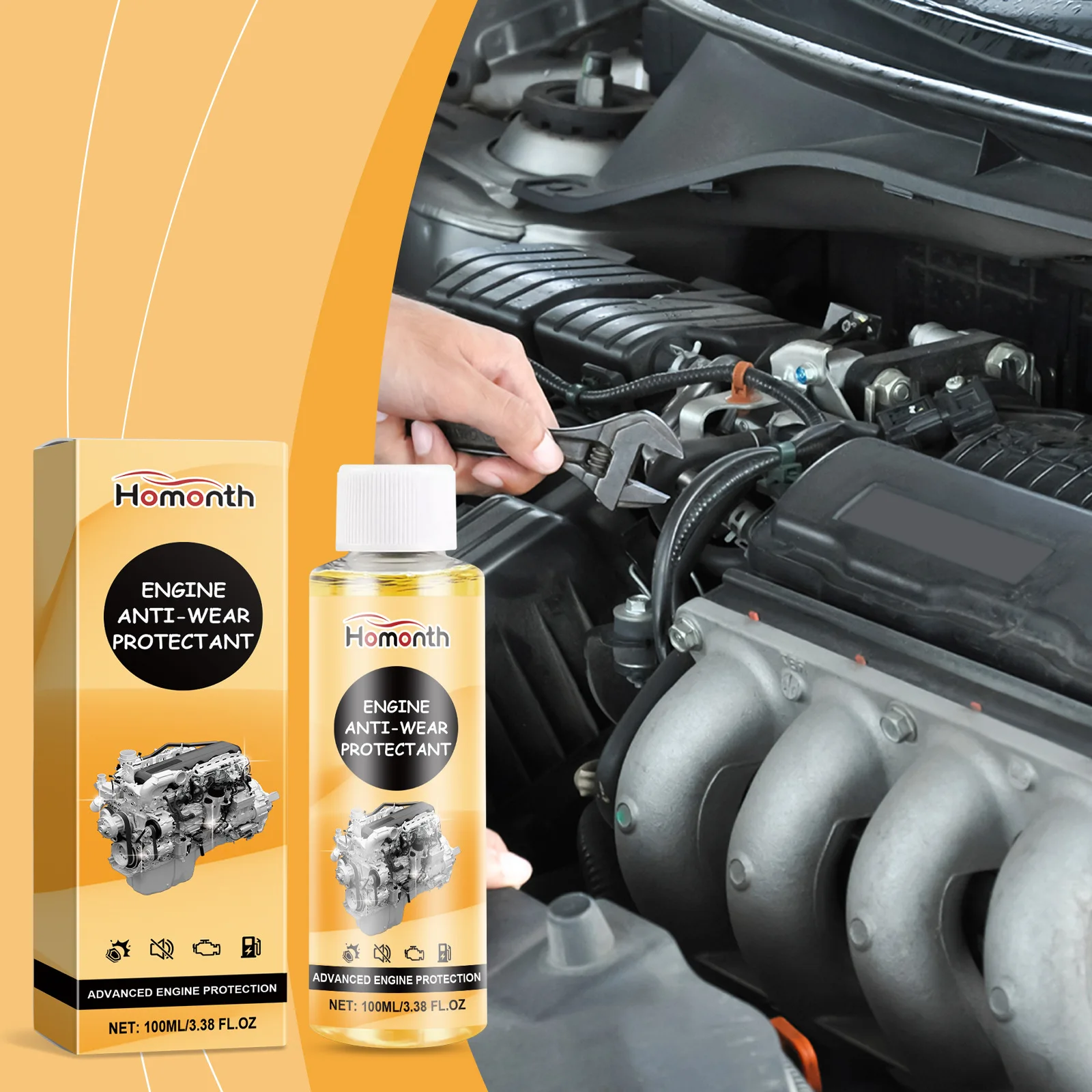 Homonth wholesale vehicle noise reduction anti shake rust inhibitor engine wear protection agent